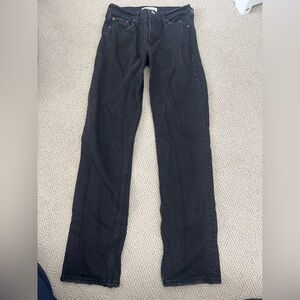 Abercrombie & Fitch Women's Black Straight Jeans